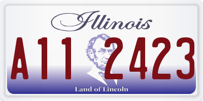 IL license plate A112423