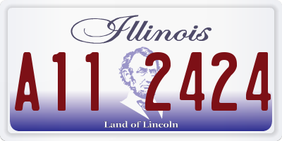 IL license plate A112424