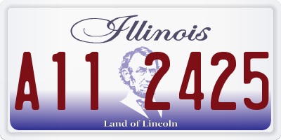 IL license plate A112425