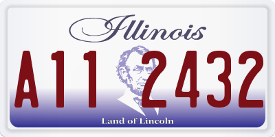 IL license plate A112432