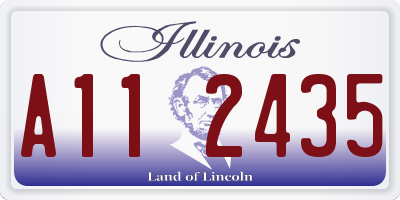 IL license plate A112435