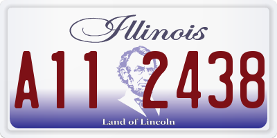 IL license plate A112438