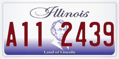 IL license plate A112439