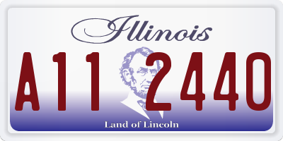 IL license plate A112440