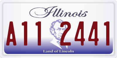 IL license plate A112441