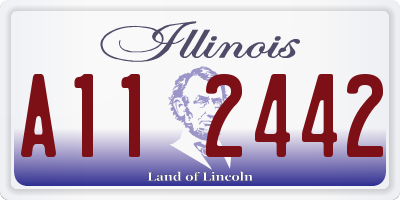 IL license plate A112442
