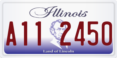IL license plate A112450