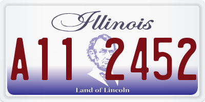 IL license plate A112452