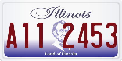 IL license plate A112453