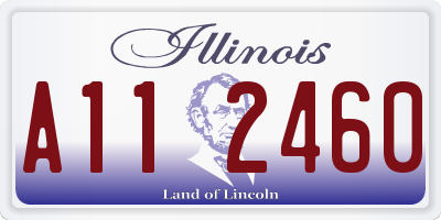 IL license plate A112460