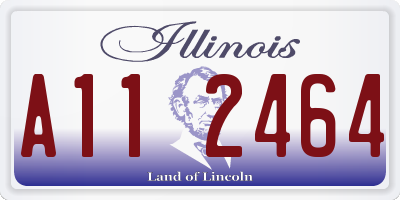 IL license plate A112464