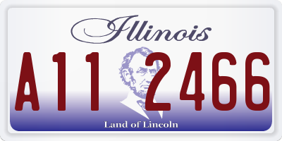 IL license plate A112466