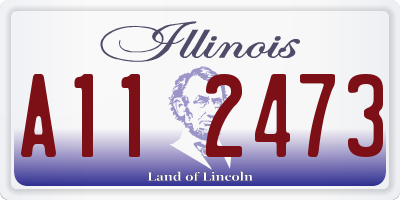 IL license plate A112473