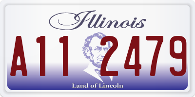 IL license plate A112479