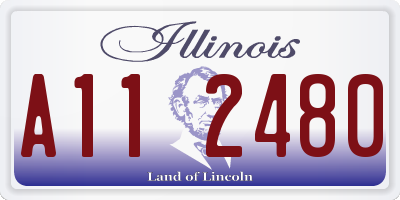 IL license plate A112480