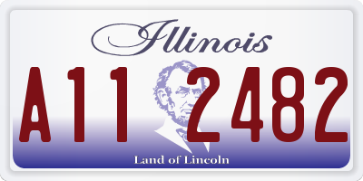 IL license plate A112482