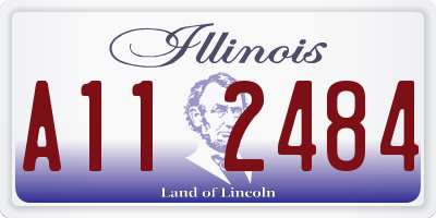 IL license plate A112484