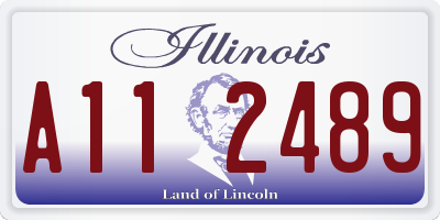 IL license plate A112489