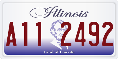 IL license plate A112492