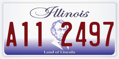 IL license plate A112497