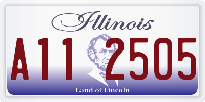IL license plate A112505