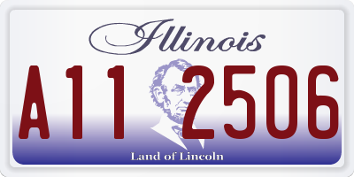 IL license plate A112506