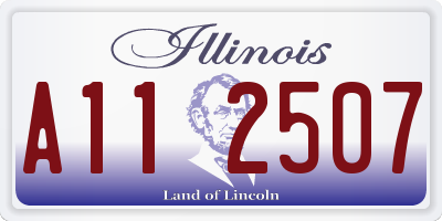 IL license plate A112507