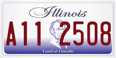 IL license plate A112508