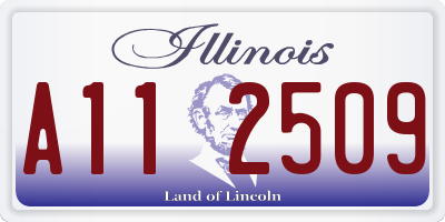 IL license plate A112509