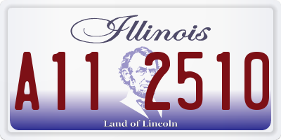 IL license plate A112510