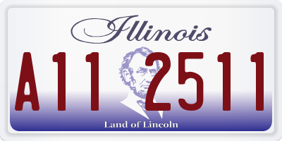 IL license plate A112511