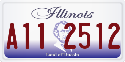 IL license plate A112512