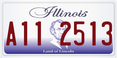 IL license plate A112513