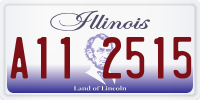 IL license plate A112515