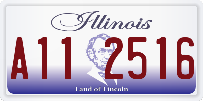 IL license plate A112516