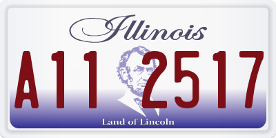 IL license plate A112517