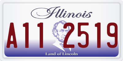 IL license plate A112519