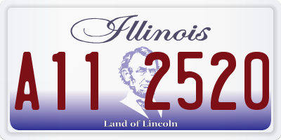 IL license plate A112520