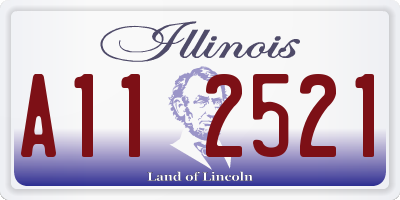 IL license plate A112521
