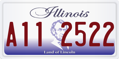 IL license plate A112522