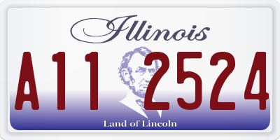 IL license plate A112524