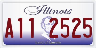 IL license plate A112525