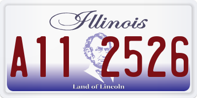 IL license plate A112526