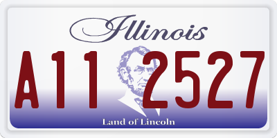 IL license plate A112527