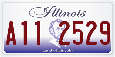 IL license plate A112529