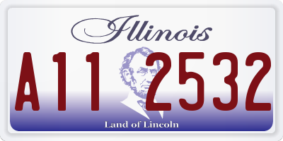 IL license plate A112532