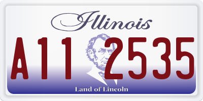 IL license plate A112535