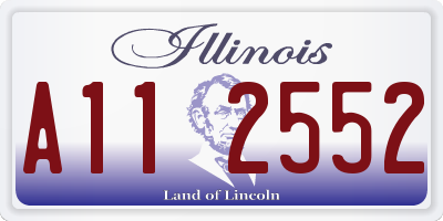 IL license plate A112552
