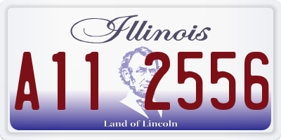 IL license plate A112556