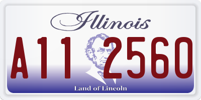 IL license plate A112560